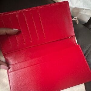Louis Vuitton Epi Red Wallet